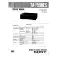 SONY TAF550ES Service Manual cover photo