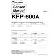 PIONEER KRP-600A Service Manual cover photo