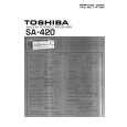 TOSHIBA SA420 Service Manual cover photo