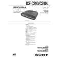SONY ICFC290 Service Manual cover photo