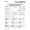 SONY SU36XBR8 Owner's Manual cover photo