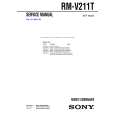 SONY RMV211T Service Manual cover photo