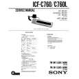 SONY ICF-C760 Service Manual cover photo