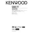 KENWOOD VDR-77 Owner's Manual cover photo