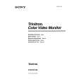 SONY PVM-20S1WE Owner's Manual cover photo