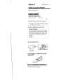 SONY WM-FX161 Owner's Manual cover photo