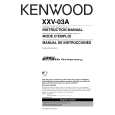 KENWOOD XXV03A Owner's Manual cover photo