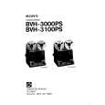 SONY BVH3000PS Owner's Manual cover photo