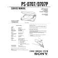 SONY PSD707 Service Manual cover photo