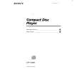 SONY CDP-CX88ES Owner's Manual cover photo
