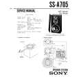SONY SSA705 Service Manual cover photo