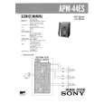 SONY APM44ES Service Manual cover photo