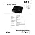 SONY BM60 Service Manual cover photo