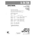 SONY D20K Service Manual cover photo