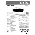 SONY CFDD77 Service Manual cover photo