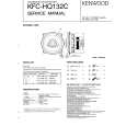 KENWOOD KFCHQ132C Service Manual cover photo