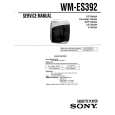 SONY WM-ES392 Service Manual cover photo