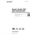 SONY AVDS50ES Owner's Manual cover photo