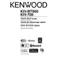 KENWOOD KIV-BT900 Quick Start cover photo