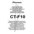 PIONEER CT-F10/ZVYXJ Owner's Manual cover photo