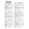 PIONEER SE-CL21M-J-E/ZCEW5 Owner's Manual cover photo
