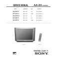 SONY KV34FVL1 Service Manual cover photo