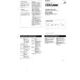 SONY CDX-U500 Owner's Manual cover photo
