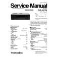 TECHNICS SAG76 Service Manual cover photo
