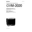 SONY GVM-2020 Owner's Manual cover photo