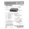 SONY ICFC240 Service Manual cover photo