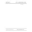 SONY KV8000 Service Manual cover photo