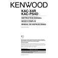 KENWOOD KAC-PS4D Owner's Manual cover photo