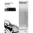 TECHNICS SAEX320 Owner's Manual cover photo