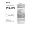 ONKYO TXDS474 Owner's Manual cover photo