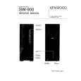 KENWOOD SW-900 Service Manual cover photo