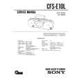 SONY CFS-E10L Service Manual cover photo