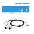 SENNHEISER IE 7 Owner's Manual cover photo