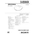 SONY DE559CK Service Manual cover photo
