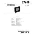 SONY XVM40 Service Manual cover photo