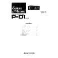 PIONEER P-D1 Service Manual cover photo