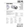 SONY DSCP5 Service Manual cover photo