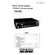 ONKYO TS500 Service Manual cover photo