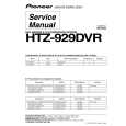 PIONEER HTZ-929DVR/WLXJ Service Manual cover photo