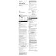 SONY MSHM32A Owner's Manual cover photo