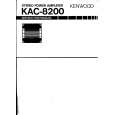 KENWOOD KAC-8200 Owner's Manual cover photo