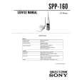 SONY SPP160 Owner's Manual cover photo