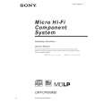 SONY CMTCP500MD Owner's Manual cover photo