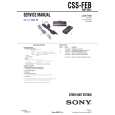 SONY CSSFEB Service Manual cover photo
