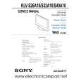SONY KLVS32A10 Service Manual cover photo