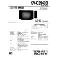 SONY KVC2949D Service Manual cover photo